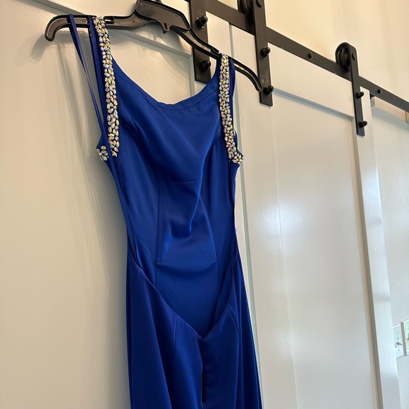 Royal blue prom dress size 00 - Picture 6 of 7